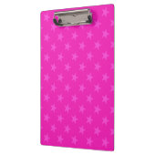 Roze sterrenpatroon klembord (Links)