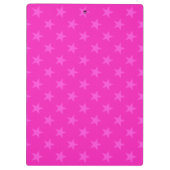 Roze sterrenpatroon klembord (Achterkant)
