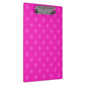 Roze sterrenpatroon klembord (Rechts)