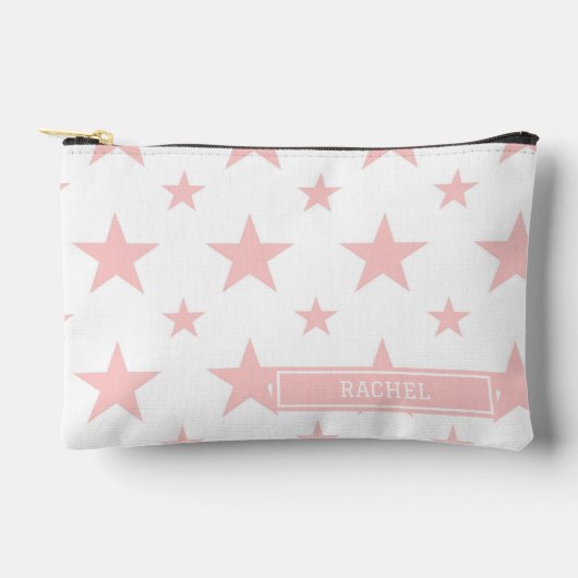 Roze sterrenpatroon sterrenbeeld potloodetui etui (Voorkant)