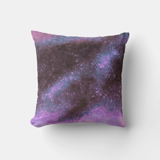 Roze sterrenstelsel Abstracte glitters decor kusse Kussen (Voorkant)