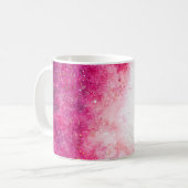 Roze sterrenstelsel koffiemok (Voorkant links)