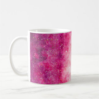 Roze sterrenstelsel koffiemok