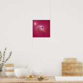 Roze sterrenstelsel..... poster (Keuken)
