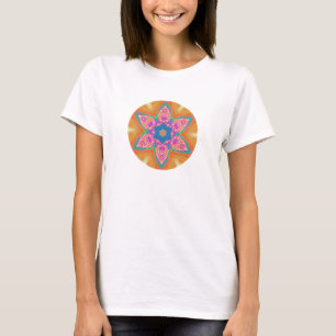 Roze sterventilator t-shirt