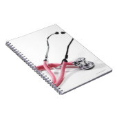 Roze Stethoscoop Notitieboek (Rechterzijde)