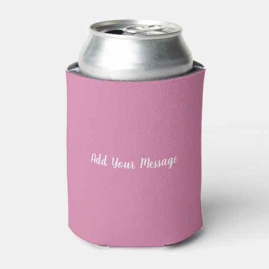 Roze Stevige Kleur Koelbox Blikjeskoeler (Blikje Voorkant)