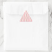 Roze Sticker achtergrond driehoek hartachtergrond  (Tas)