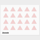 Roze Sticker achtergrond driehoek hartachtergrond  (Vel)