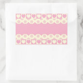 Roze Sticker met gecontroleerde rechthoek (Tas)