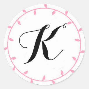 Roze Sticker Sjabloon