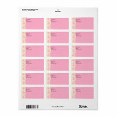 Roze Sticker van het Hart van Eyelet Achtergrond A (Full Sheet)