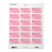 Roze Sticker van het Hart van Eyelet Achtergrond A (Full Sheet)