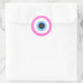 roze stickers met het boze oog (Tas)