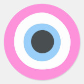 roze stickers met het boze oog (Voorkant)