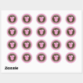 Roze Stickers - Perfect voor gender onthult (Vel)