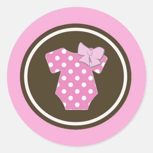 Roze Stickers - Perfect voor gender onthult (Voorkant)