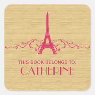 Roze Stickers van de Franse Vlaamse Koekplaat