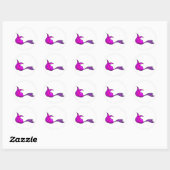 Roze stickers van de zeemeermin (Vel)