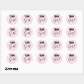 Roze Stickers van het Team van het Ongelooflijk ma (Vel)