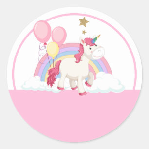 Roze stickers van Unicorn Classic Scrapbook