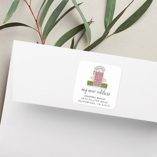 Roze Stickers voor het verplaatsen van deuren