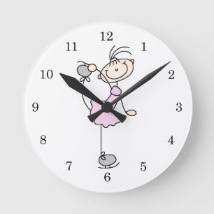 Roze Stickfigure IJsster Ronde Klok