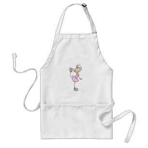Roze Stickfigure IJsster Standaard Schort