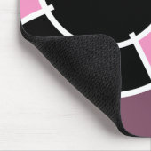 roze stier muismat (Hoek)