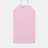 Roze Stier, sterrenbeeld, sterrenbeeld afdruk Cadeaulabel (Achterkant)