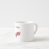 Roze Stier, sterrenbeeld, sterrenbeeld afdruk Espresso Kop (Voorkant rechts)