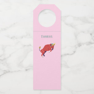 Roze Stier, sterrenbeeld, sterrenbeeld afdruk Flessenhanger