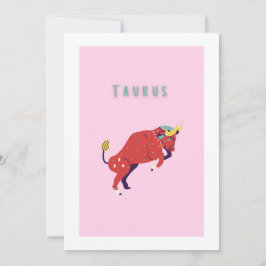 Roze Stier, sterrenbeeld, sterrenbeeld afdruk Kaart