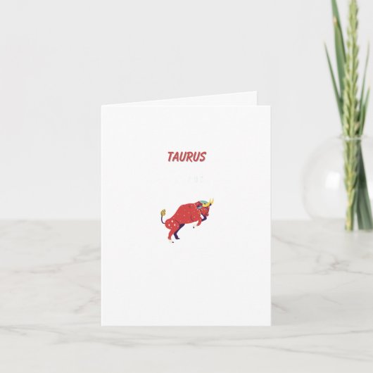 Roze Stier, sterrenbeeld, sterrenbeeld afdruk Kaart (Voorkant)