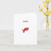 Roze Stier, sterrenbeeld, sterrenbeeld afdruk Kaart (Gele Bloem)