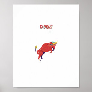 Roze Stier, sterrenbeeld, sterrenbeeld afdruk Poster