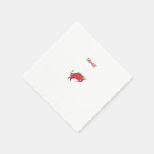 Roze Stier, sterrenbeeld, sterrenbeeld afdruk Servet (Hoek)