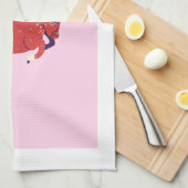 Roze Stier, sterrenbeeld, sterrenbeeld afdruk Theedoek (Quarter Fold)
