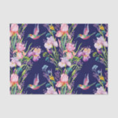 Roze stijfsel en levende vogels tissuepapier (Voorkant)