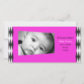 Roze stijl aankondiging (Voorkant)