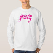 Roze Stijl Groovy T-shirt (Voorkant)