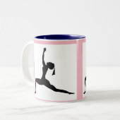 Roze stijl: Klassieke Mok/Koffiebeker Tweekleurige Koffiemok (Voorkant links)