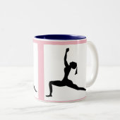 Roze stijl: Klassieke Mok/Koffiebeker Tweekleurige Koffiemok (Voorkant rechts)