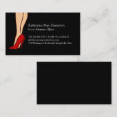 Roze stijl op hoog niveau - Stiletto Visitekaartje (Voorkant / Achterkant)