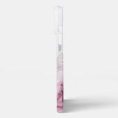 Roze, stijlvol initiaal iPhone hoesje (Linkerkant)