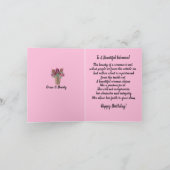 Roze stijlvolle Afrikaanse Amerikaanse handleiding Kaart (Binnen)