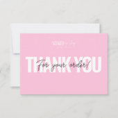 Roze, stijlvolle, moderne zakelijke bedankt voor u (Voorkant)