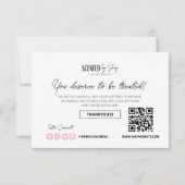 Roze, stijlvolle, moderne zakelijke bedankt voor u (Achterkant)