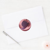 Roze Stijlvolle Sticker Design (Envelop)