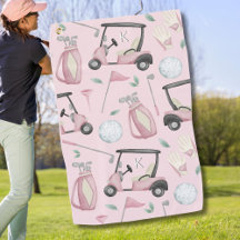 Roze Stijlvolle Vrouwelijke Golf Ontwerp Custom Mo
